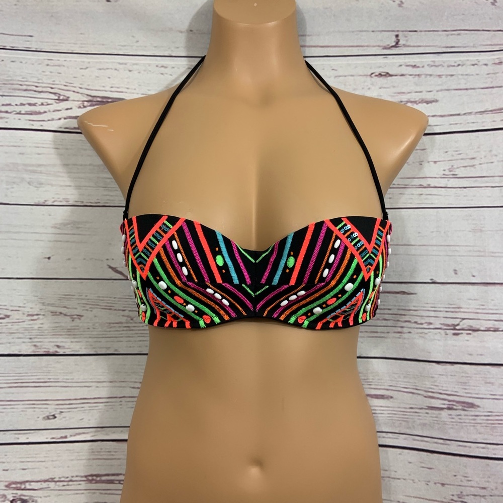 Victoria’s Secret Beaded Bandeau Swim Top